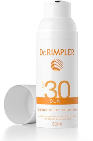 Dr. RIMPLER SUN Sensitive SPF-Booster (SPF 30) - leichte, fettarme Sonnenschutzlotion für empfindliche Haut - ohne Duft- und Farbstoffe, korallenfreundlich und ohne Mikroplastik - für alle Hauttypen