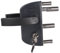 LAKZ P1 RAL 9005 Garden Gate Lock Deep Black for Square Profiles, Swing Gate Lock, Yard Gate Lock, Swing Gate Lock