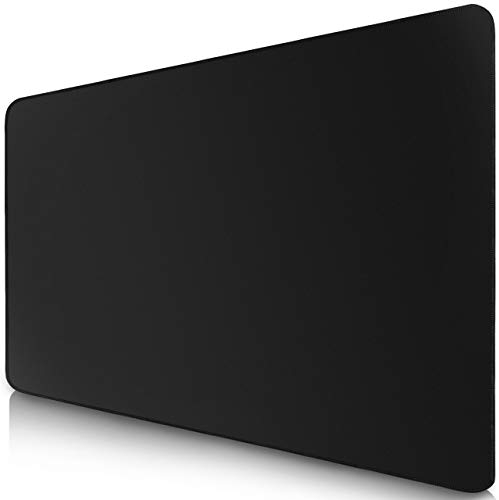 Sidorenko Gaming Mauspad XXL Schwarz - Großes Mousepad 350x260 mm - rutschfeste Schreibtischunterlage für Gaming und Büro - Fransenfreie Ränder - Präzises und langlebiges Large Mouse pad maxlvl