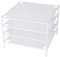 STORAGE MANIAC Wäscheständer, 4-lagig, stapelbar, Netzstoff, Weiß, 4 Stück