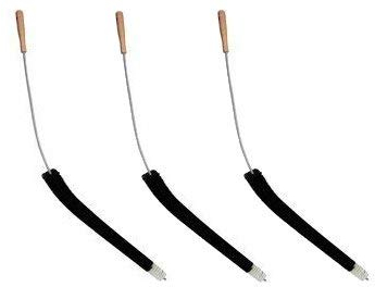 MaxxGoods Spazzola per Caloriferi - 3 pezzi - 120 cm - Spazzole per Pulizia Radiatore con Setole di Pelo di Capra - Pulisci Termosifoni Flessibile Lungo - Spolverino Cattura Polvere per Radiatori
