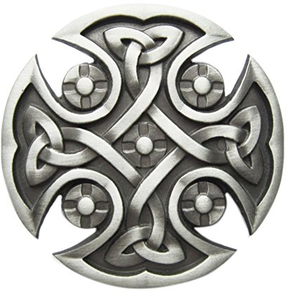 Urban Backwoods Celtic Cross Knotwork III Gürtelschnalle für Wechselgürtel Buckle