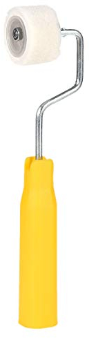 sourcing map Laine Peinture Rouleau Brosse 2cm pour Ménage Peinture Murale Procession Procession avec Plastique Poignée