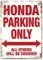 GCOCL Honda Parking Only Blechschild The Art Iron Painting Plakette Metall Wanddekoration Poster Dekor Geschenke für Büro Zuhause Mann Höhle Cafe Shop Bar
