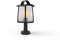 LUTEC Außenleuchte Kelsey, antike Stehlampe schwarz, Echtglas Blasen, Wegeleuchte 40 cm, Retro, LED-Glühbirne E27, 40 W, Smart Leuchtmittel möglich