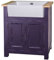 Casa Padrino Landhausstil Spültisch/Spülenschrank Antik Lila/Naturfarben 81 x 65 x H. 90 cm - Shabby Chic Küchenschrank mit 2 Türen