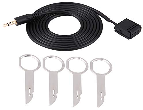 EVGATSAUTO 6000cd aux Kabel 6000cd 6000 CD Kabeladapter, Car Audio Eingang Aux Zusatzkabeladapter mit CD Entfernungswerkzeug Schlüsseln