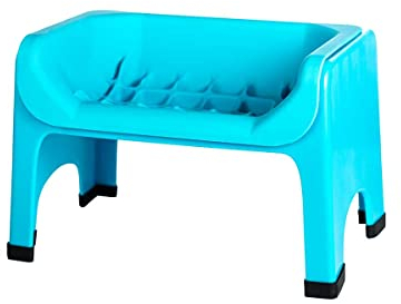 The Fluff Trough Elevated Slow Feeder Dog Bowl - Prevents Fast Eaters from Binging & Choking on Food, Minimizes Neck Strain, Suitable for Flat-Faced Pets, Vet Recommended, Dishwasher Safe, Teal