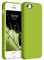 kwmobile Case Compatible with Apple iPhone SE (1.Gen 2016) / iPhone 5 / iPhone 5S Case - TPU Silicone Phone Cover with Soft Finish - Green Peppercorn