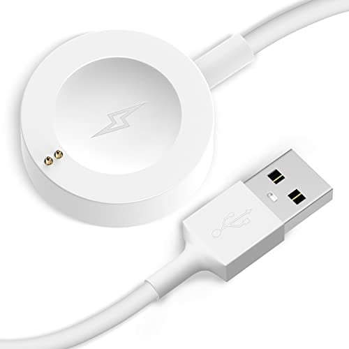 Bicmice Ladegerät für Fossil Gen 6 Gen 5 Gen 5E Gen 4 ladestation,Smartwatch Ladekabel Kompatibel mit Michael Kors Runway/Skagen falster 2/Misfit Vapor 2/Diesel Guard 2.5,3ft/100cm USB Kabel (Weiß)