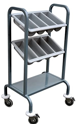 Cutlery Trolley 2 Tier Powder Coated