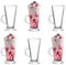 Royal Cuisine Set of 6 Latte Glasses Coffee Mug Espresso Cups Cappuccino Tea Iced Coffee Glasses Hot Drink Large Mug with Handle Ideal for Ice Cream Latte Hot Chocolate (270ml)