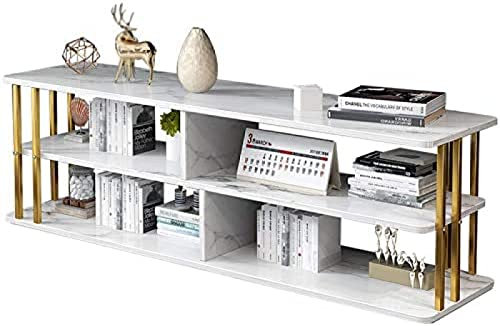 Gabinete De TV Moderno Centro De Entretenimiento, Consola De TV De 3 Capas Estante De Medios De TV Universal Con Marco De Metal, Estante De Almacenamiento Abierto Para Sala De Estar, Dormitorio Y