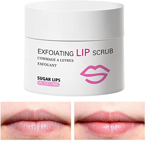Gesuter Gommage pour Les lèvres | Gommage au baume à lèvres Bio pour éclaircir et éclaircir Les lèvres foncées | Gommage exfoliant pour Les lèvres, Gommage pour Les lèvres au Sucre, Gommage au Sucre