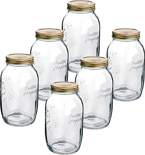 Emilja Quattro Station Einmachglas 1500ml - 6 Stück