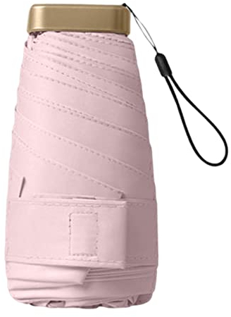 Imtrub Sonnenschirm UV-Schutz | Sechsfacher -Reise-Sonnenschirm für die Handtasche,Reiseschirm mit doppeltem Verwendungszweck, kompakter Regenschirm, UV-Regenschirm, UV-Blocker mit festen Rippen