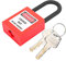 Lockout-Schloss, Isolierung, 38 Mm, Staubdicht, Outdoor-Verriegelungsanwendungen, Lockout-Vorhängeschloss für die Industrie für den Maschinenbau (Rot)