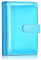 Latex Bindemittel A6 Pu. Leder-Notebook-Bindemittelabdeckung, Laser-Regenbogen 6 Ringbindemittelbinder-Budget-Geldumschläge Bindemittel (Size : Laser Blue)