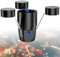 Skimmer de Bassin, Skimmer de Piscine Flottant Multifonction, Collecteur et Clarificateur de Feuilles Mortes de Bassin à Poissons, Débit Max 2500L/h & 3 Modes de Fontaine, pour bassins jusqu'à 25m²