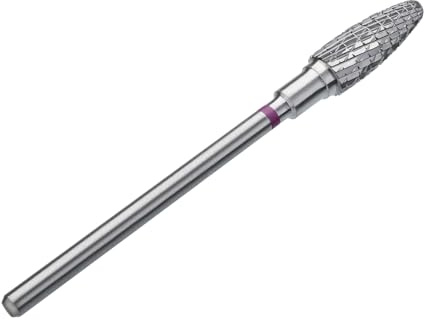 STALEKS PRO - FRESADOR DE METAL DURO BIT - MAÍZ (CORTADOS TRASEROS transversalmente) I EJECUCIÓN PARA MANICURA Y PEDICURA APARATIVOS I JUEGO DE LIJADA ELÉCTRICA I NAIL DRILL BIT (FT90V050/133) )