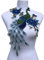 Stoff Pailletten Pfau Blume Spitze Nähen Applique Spitze Kragen Kragen Applikation DIY Kleidung Zubehör Scrapbooking (blau)