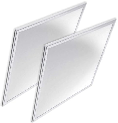 VZLED - Panel LED 60x60, Pantalla LED, Placas Techo desmontable, Placa LED 60x60 Techo, Panel LED Techo, Pantallas LED, Panel LED para Cocina, Lampara 60x60 LED, 40W 6000ºK (Pack 2)