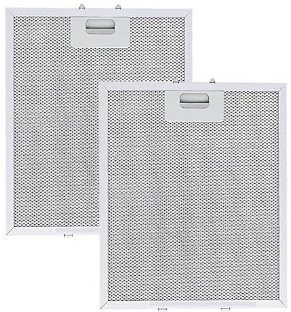 Mivanta 2 Pack Cooker Hood Filter 320x260mm 5-Layer Aluminum Grease Filter Universal Kitchen Extractor Fan Filters Replacement Mesh for Cooker Hoods and Vent Systems