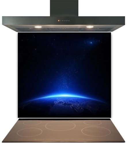 Printed Toughened Glass Splashback for Kitchen, Tempered Heat Resistant Glass Splashbacks for Cookers (Design 2005, 60 x 60cm)