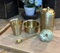 EXPORT STORE Brass/Pital South Indian Coffee Filter with DABARA Set and 1 Small Spoon - Matt Finish - 250 ML - Hand Crafted in India
