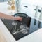 HomeMakers Translucent Induction Hob Protector Mat with Cooking Function | Large 61x53cm | Scratch and Spill Heat-Resistant Silicone Cover | Non-Slip Surface | Easy-to-Clean Kitchen Mat(Dandelion)