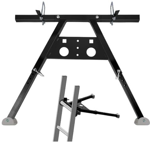 Varilla De Soporte De Escalera De Extensión - Estabilizador De Escalera Seguro Espaciador De Pared Ajustable | Gancho De Escalera De Tejado Resistente Con Diseño Antideslizante Para Acceso A Canalones