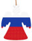 Russische Flagge, Holzornamente, Weihnachtsbaumschmuck, Ornamente für Weihnachtsbaum, Geschenk, Heimparty