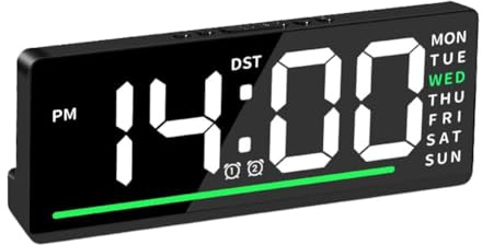 Jkjlorey Alarm Clocks for Heavy Sleepers Loud Alarm Clock for Heavy Sleepers Alarm Clock Mains Powered