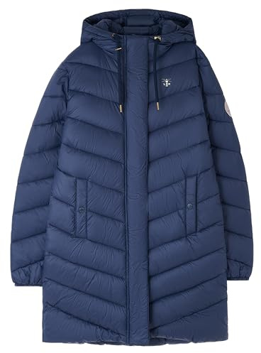 LightHouse Womens Laurel Warm Coat - Ladies Outdoor Long Padded Puffa Jacket with Hood - Navy - 16