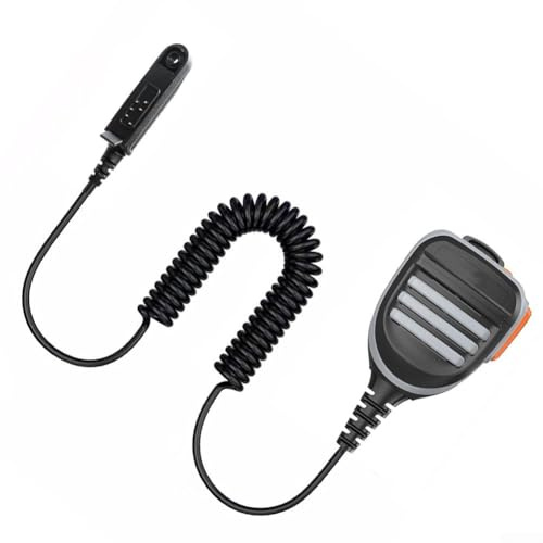 Baofeng kompatibles Lautsprecher-Mikrofon für UV-9R Plus UV-XR UV-9R Pro UV-9RERA BF9700 A58 GT3WP Radios mit drehbarem Kunststoffclip und klarem Audio
