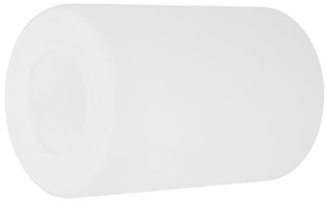 WATIIFUFU Moderner Zylindrischer Glas Tischlampenschirm Weiß Ersatzglas E27 Lampenschirm mit Gleichmäßiger Lichtverteilung Minimalistisches Design für Stehlampen