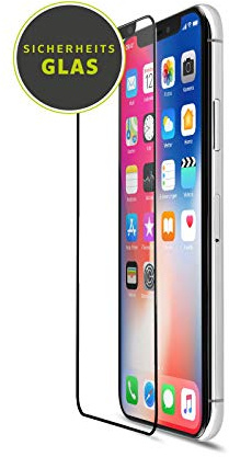 Artwizz CurvedDisplay Schutzglas kompatibel mit iPhone 11 PRO XS X - Displayschutz aus Sicherheitsglas mit 100% Display-Abdeckung, 9H Härte