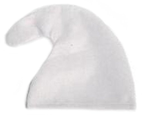 Zwergenmütze in weiß für Erwachsene - groß - Zwergen Hut Mütze - von Scherzwelt Zwergenkostüm