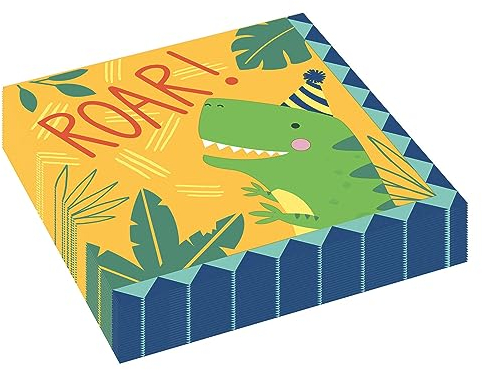 Dino-Mite Luncheon Napkins 33cm (16 pk)