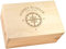 Casa Vivente Erinnerungskiste mit Gravur, Motiv Kompass, Personalisiert mit Name und Datum, Keepsake Box als Geschenkidee zum Geburtstag