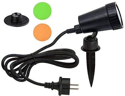 Trango 1-flammig IP44 Gartenstrahler 3075 Außenleuchte incl. 1x 3 Watt GU10 LED Leuchtmittel – 3000K warmweiß & 2 Meter Zuleitungskabel als Teichstrahler, Gartenlampe, Außenlampe, Wegbeleuchtung