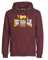 Lonsdale Mens Sleeve Hooded Sweatshirt, Oxblood, Extra Large