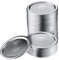 DOITOOL 24 StüCk Mason Jar Deckel, Deckel Marmeladengläser Auslaufsichere Einmachglas, 70mm Silber, Wiederverwendbare Schraubdeckel FüR Balle Mason Jar, Einmachglas ZubehöR FüR Zuhause