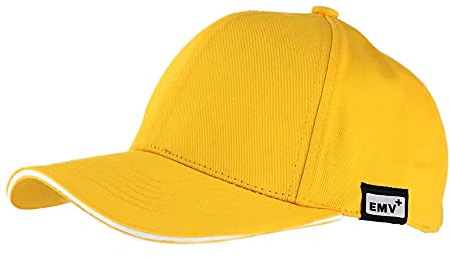EMV+ Strahlenschutz Anti-Radiation Baseball Cap mit Silberfaser blockiert Handy-Strahlung, WLAN und 5G (Gelb)