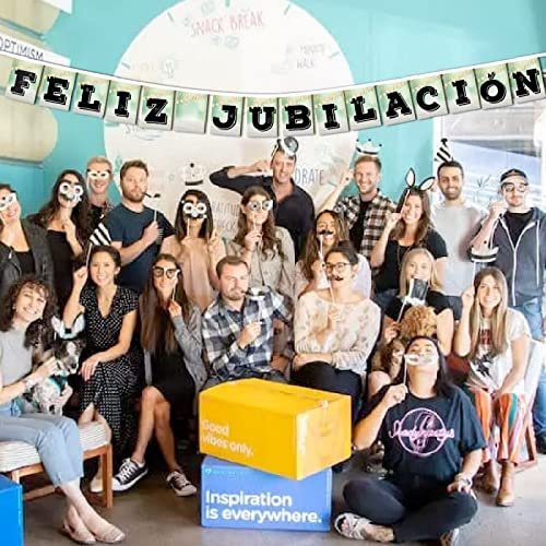 Jubilacion Banderines decoracion fiesta Despedida trabajo | Para Jubilado o Jubilada