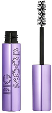 e.l.f. Big Mood Mascara, Instantly Creates Long-Lasting, Bold & Lifted, Voluminous Lashes, Infused with Jojoba Wax, Pitch Black, 0.30 fl Oz