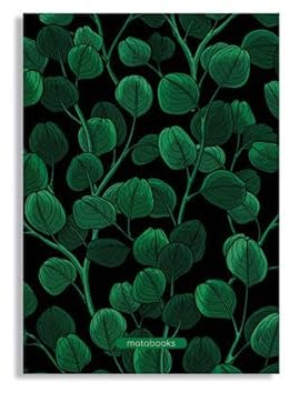 Matabooks, nachhaltige und vegane Notizbücher A5 aus Graspapier, Jana, 138 Seiten, Natur, Handmade, Made in Germany (Eucalyptus)