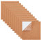 BENECREAT 30 x 10x10 cm Quadratische, Selbstklebende Korkplatten, Wiederverwendbare Kork-Trägerblätter Für Die Wanddekoration, Party Und DIY Bastelbedarf, 1 mm Dick