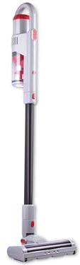 Dirt Devil 2-in-1 Akku Staubsauger - DD9006 - 260W - Hand- und Stielstaubsauger - Inklusive Kombibürste und Düse - Akkulaufzeit bis zu 40 minuten uten - 3 Einstellungen - Weiß/Rot