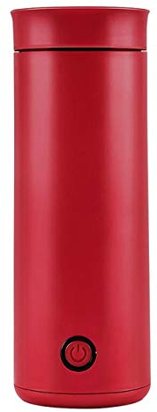 Hervidor de agua eléctrico de viaje portátil, Mini termo, tetera inteligente, taza de calentamiento, hervidor de leche, botella de Metal de acero inoxidable Present
